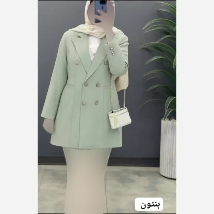 مانتو کتی زنانه مدل ماهور جنس مازراتی دکمهدار