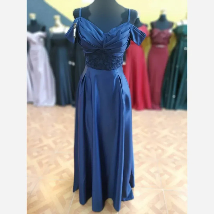 پیراهن مجلسی زنانه مدل سلین ساتن آمریکایی و دانتل رنگ سبز و مشکی سایز 36 تا 48