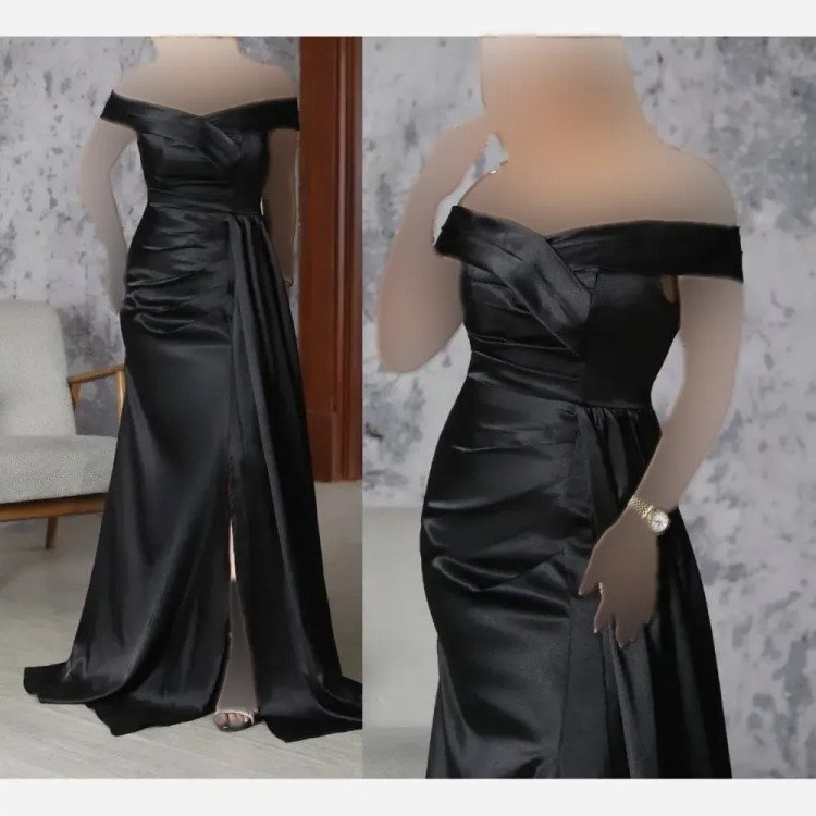 پیراهن ماکسی مجلسی زنانه مدل تیارا جنس ساتن آمریکایی قد 155