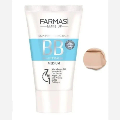 بی بی کرم 7 کاره فارماسی حاوی روغن آرگان و کلاژن با SPF15 مناسب پوست مختلط، نرمال و خشک