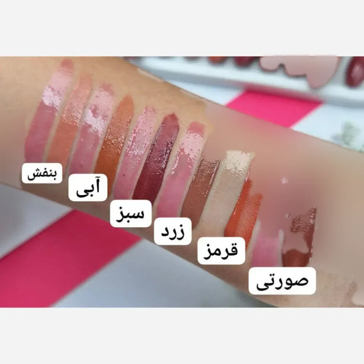رژ لب مایع دو طرفه و برق لب حرارتی اورجینال با پوشش مات و مخملی شش رنگ