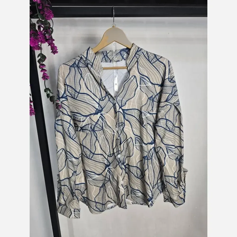 شومیز زنانه مدل رویال جنس ژاکارد حصیری فری سایز 36 تا 46