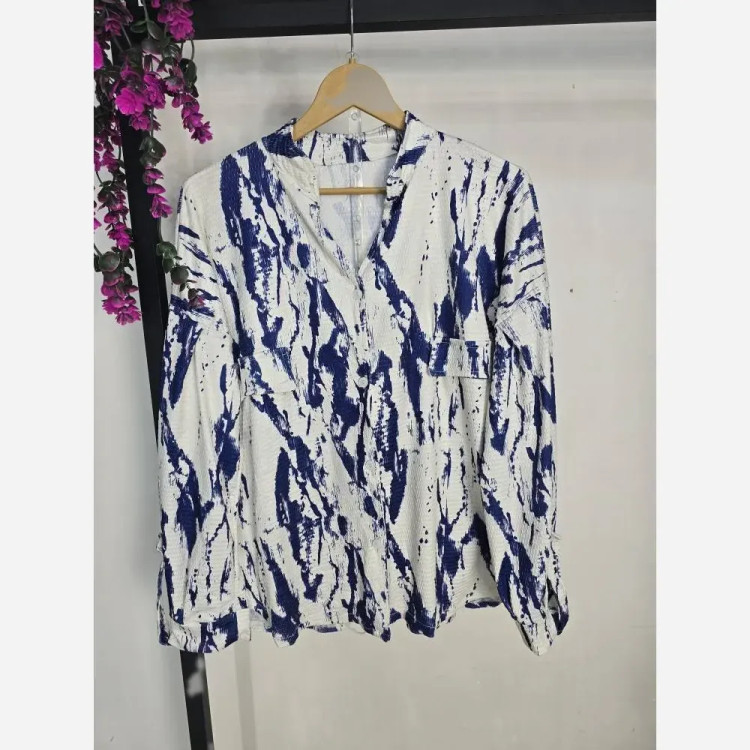 شومیز زنانه مدل رویال جنس ژاکارد حصیری فری سایز 36 تا 46