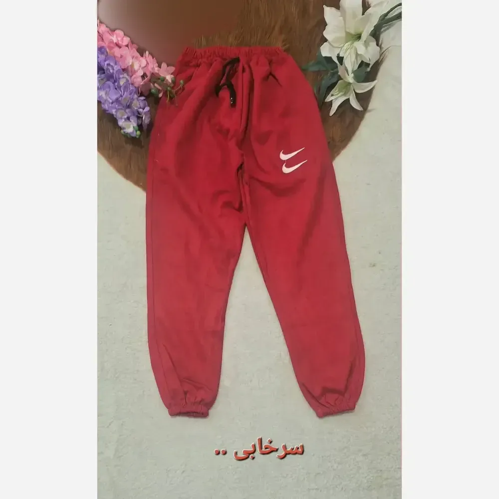 شلوار اسلش زنانه جنس سوییت مخملی کشی مدل هانا سایز 36 تا 46