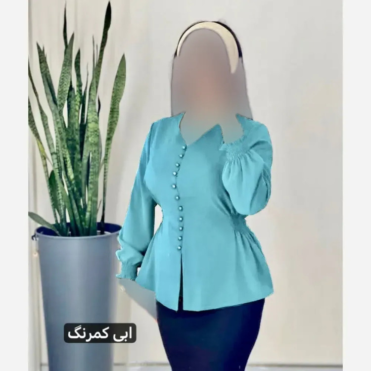 شومیز زنانه قواره دار جنس کرپ حریر و کریستال سایز 38 تا 52