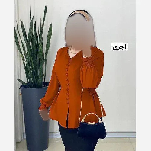 شومیز زنانه قواره دار جنس کرپ حریر و کریستال سایز 38 تا 52