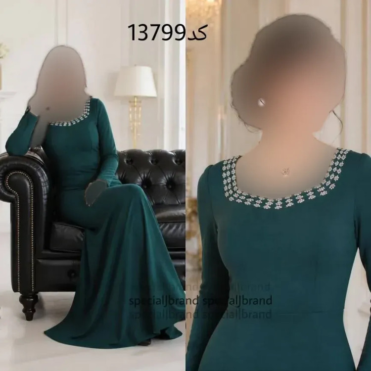 پیراهن ماکسی مجلسی زنانه مدل فرنیا جنس دالقیچ سنگدوزی شده با زیپ