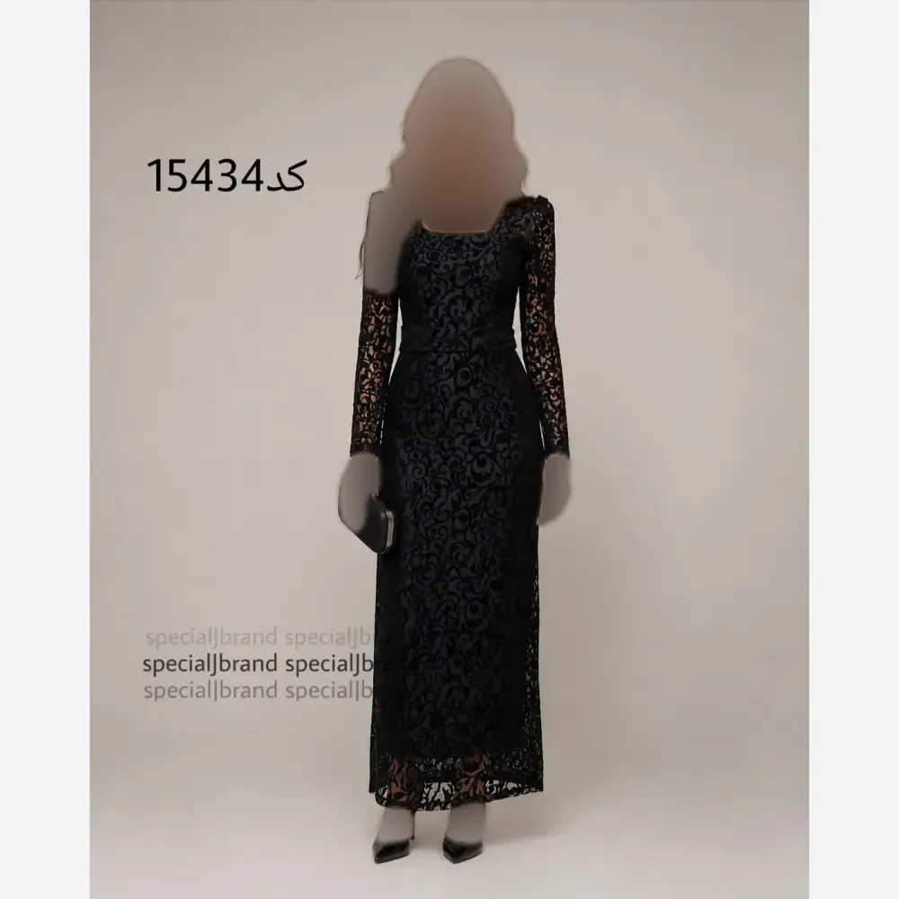 پیراهن میدی مجلسی زنانه جنس فلوک مخمل زیپدار قد 140
