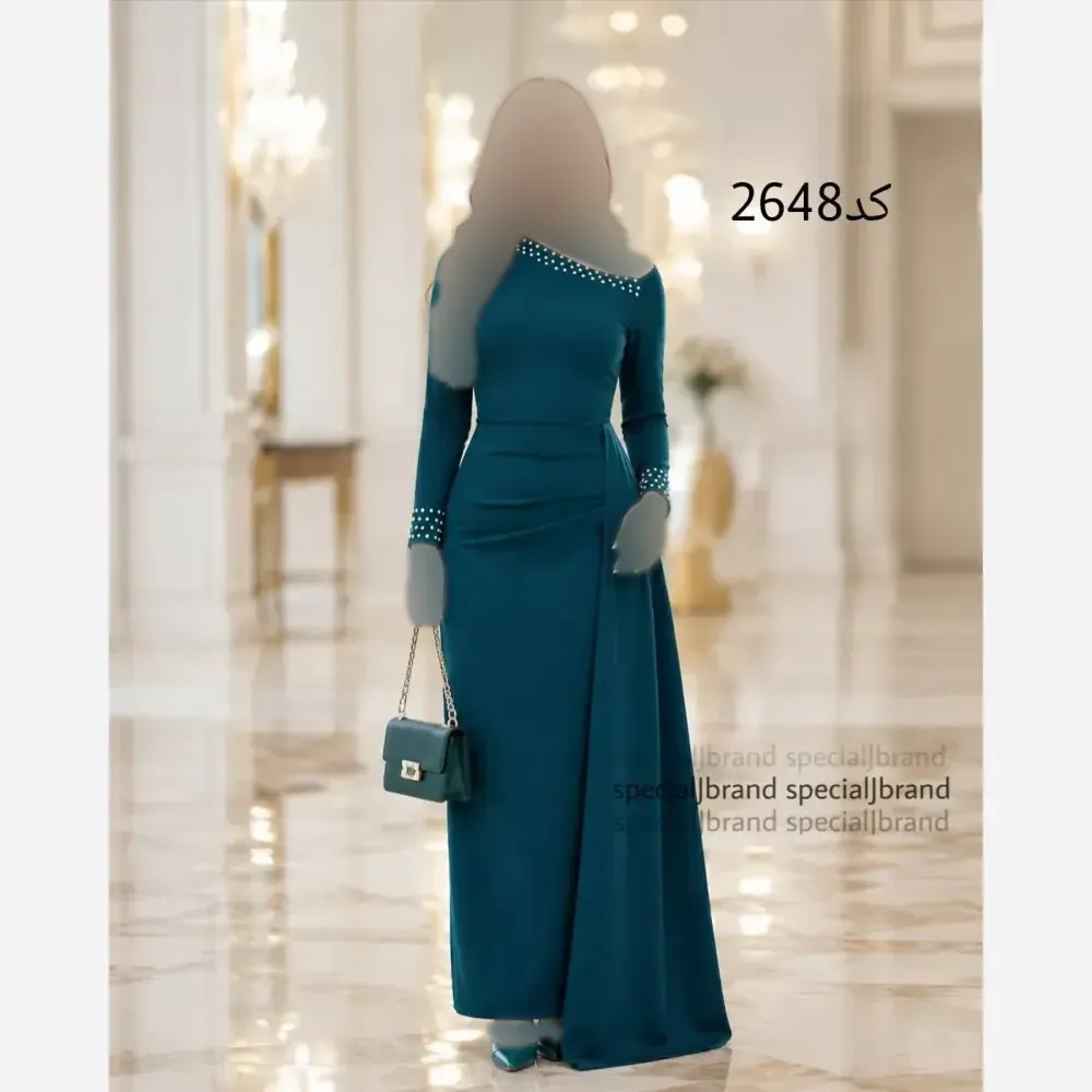 پیراهن ماکسی مجلسی زنانه مدل رزا جنس دالقیچ قد 160 زیپدار سایز 42 تا 54