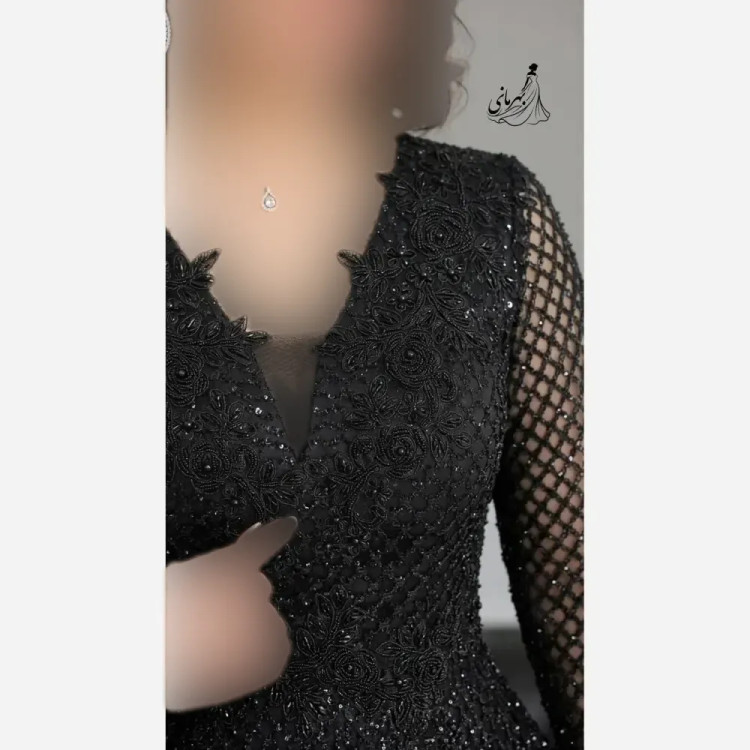 پیراهن مجلسی زنانه مدل زرین دانتل چمنی سنگدوزی شده سایز 40 تا 58