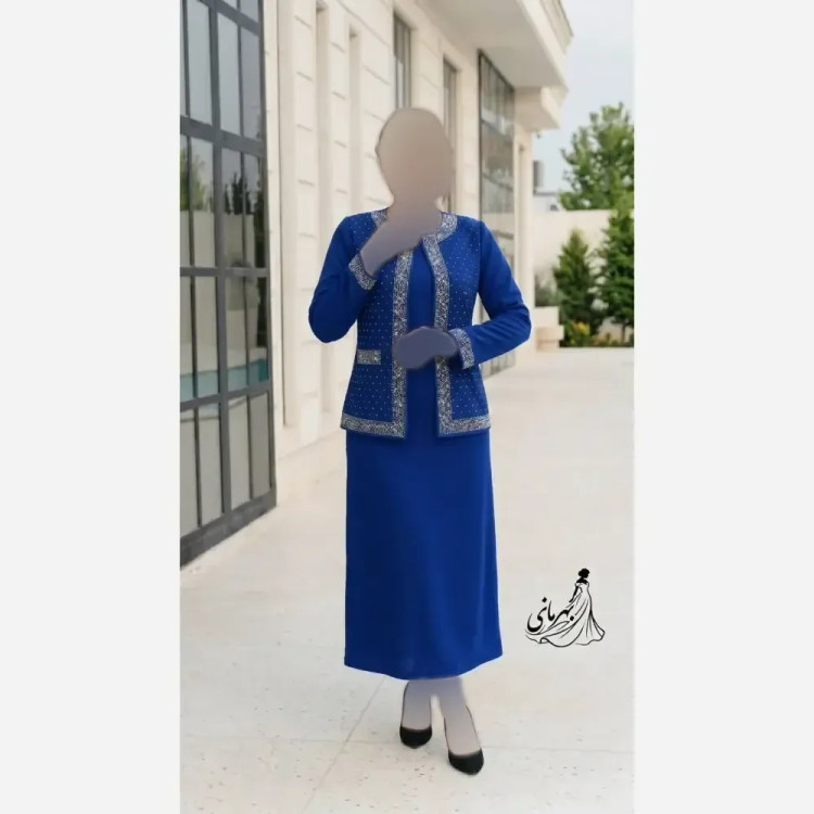 پیراهن ماکسی زنانه کرپ حریر سایز بزرگ مدل گلناز با کمربند سایز 42 تا 60