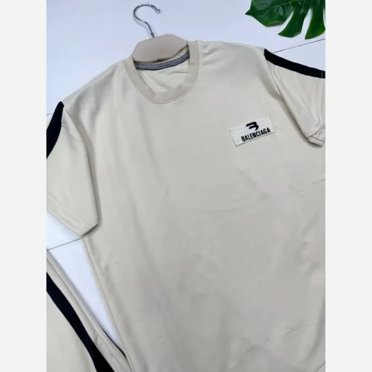 ست تیشرت و شلوارک مردانه Balenciaga جنس پنبه گلکسی