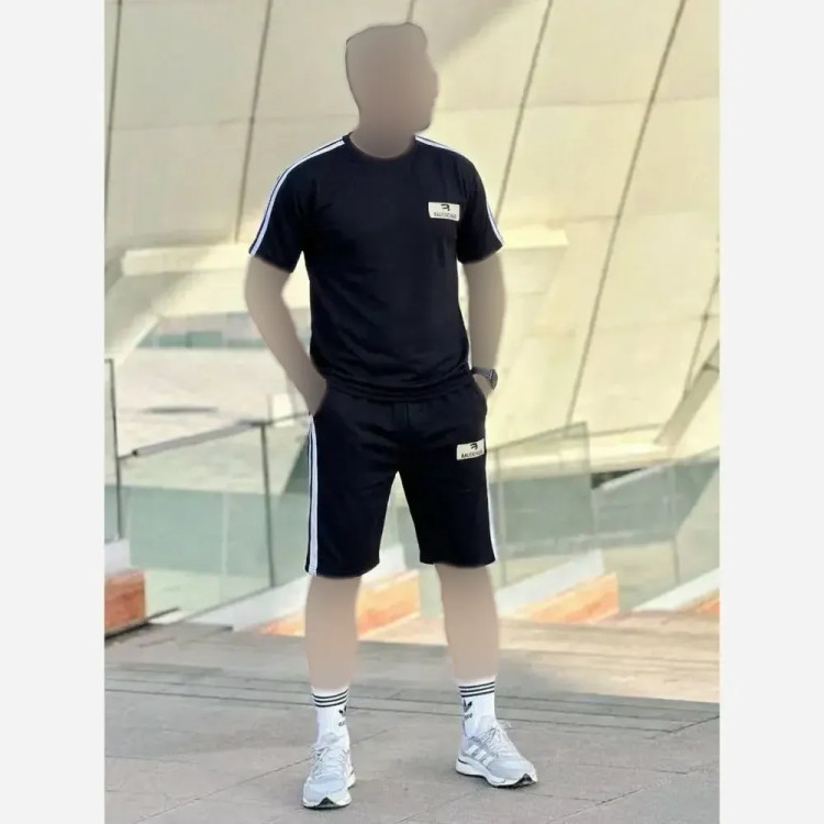 ست تیشرت و شلوارک مردانه Balenciaga جنس پنبه گلکسی