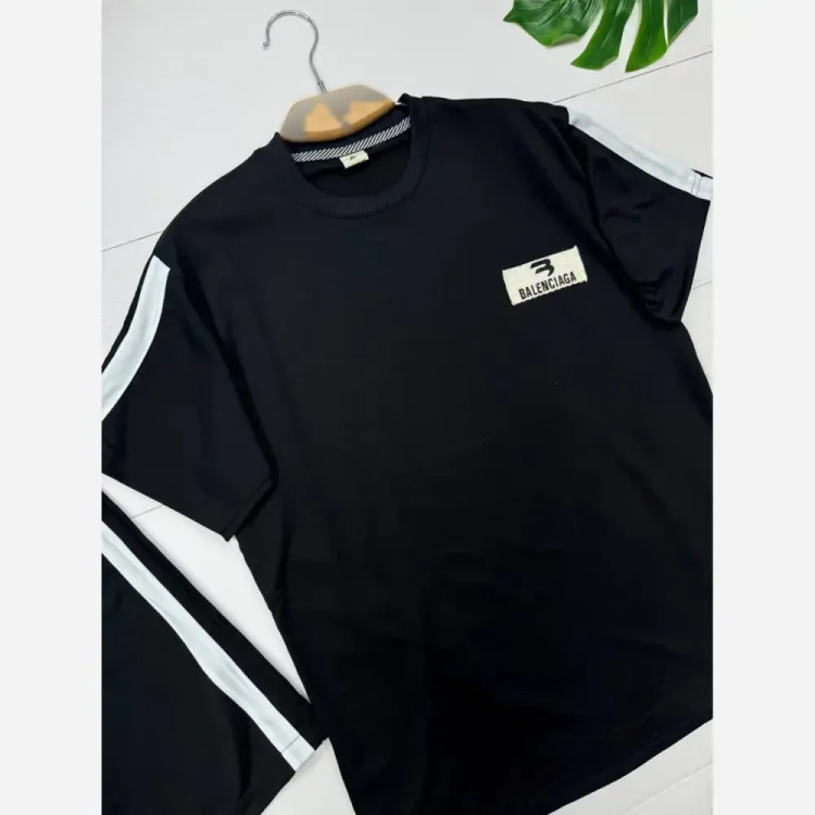 ست تیشرت و شلوارک مردانه Balenciaga جنس پنبه گلکسی