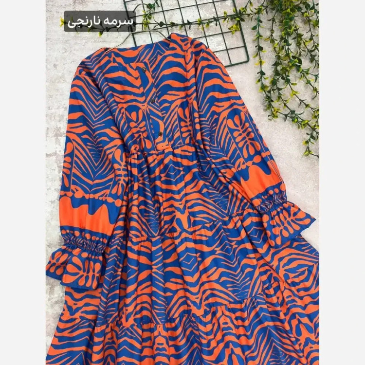 پیراهن زنانه آینور جنس بوگاتی فلور فری سایز مناسب شیردهی و بارداری