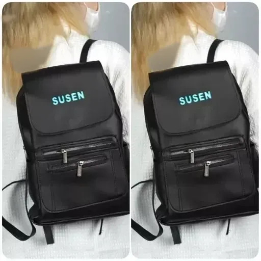 کوله پشتی چرمی زنانه مدل susen رنگ مشکی ابعاد 40 در 35 سانتی متر