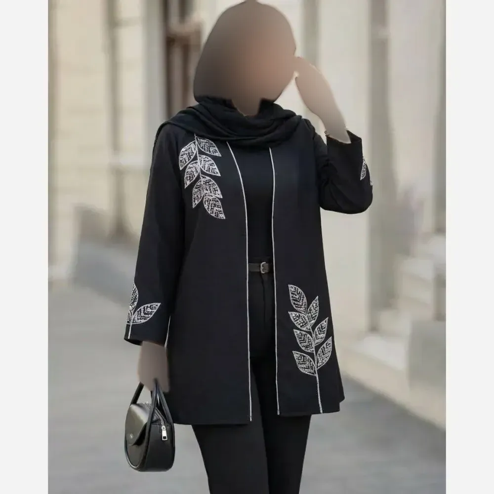 شومیز زنانه مدل غزاله جنس پرشین رنگ مشکی فری سایز 36 تا 46
