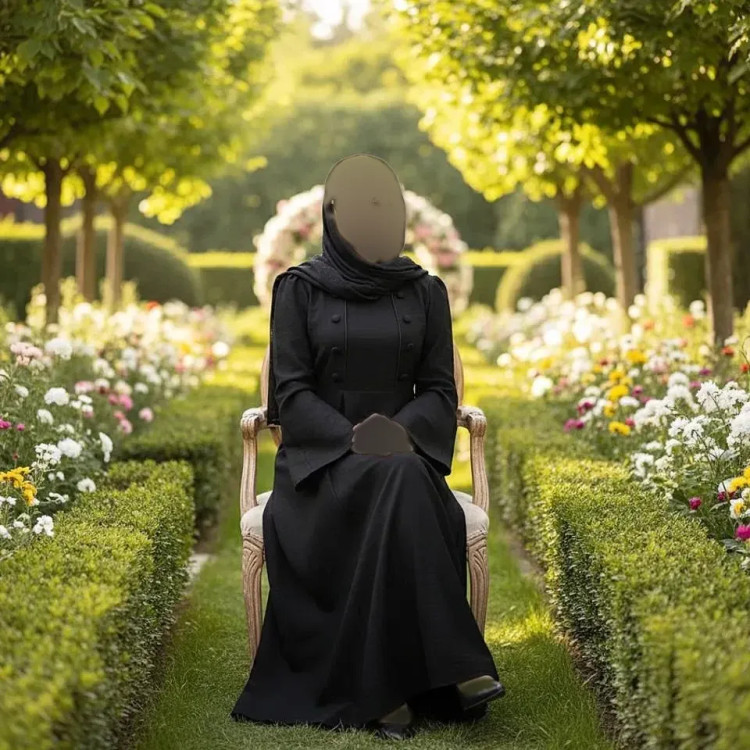 پیراهن زنانه مدل تامیلا جنس صوفیا رنگ مشکی سایز بزرگ 46 تا 60