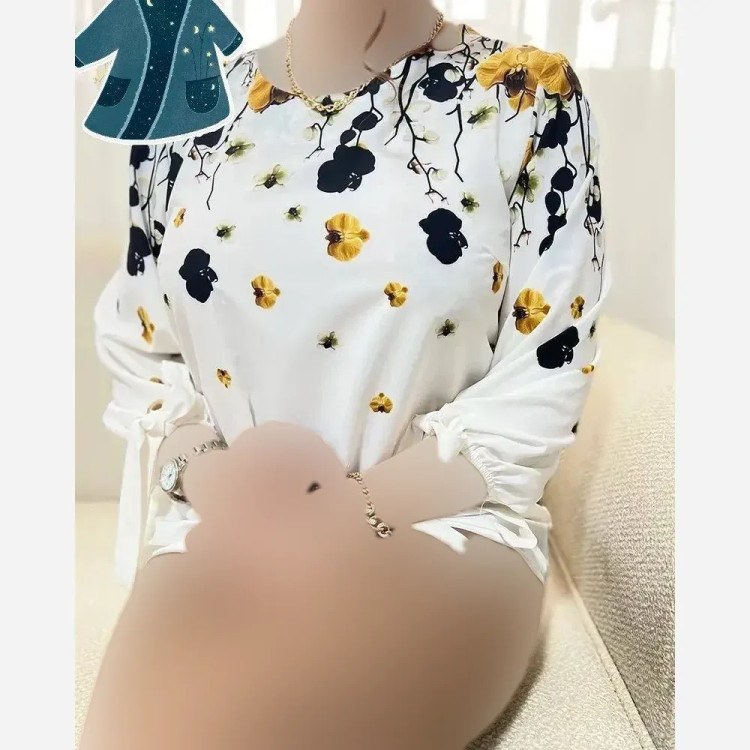 شومیز زنانه مدل شکوفه جنس بوگاتی فری سایز 36 تا 46