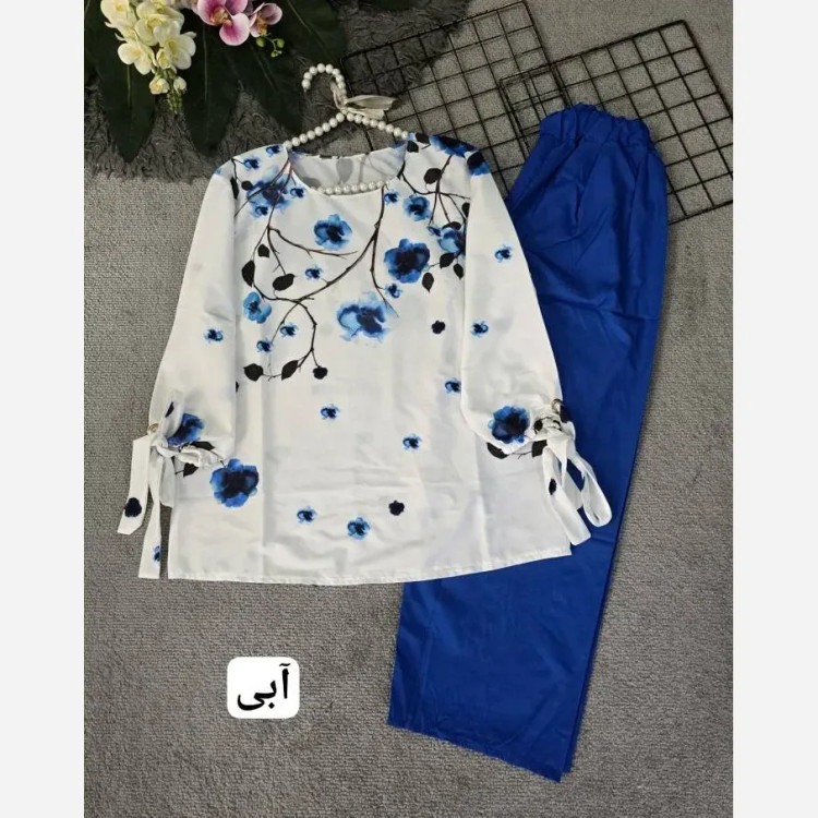شومیز زنانه مدل شکوفه جنس بوگاتی فری سایز 36 تا 46