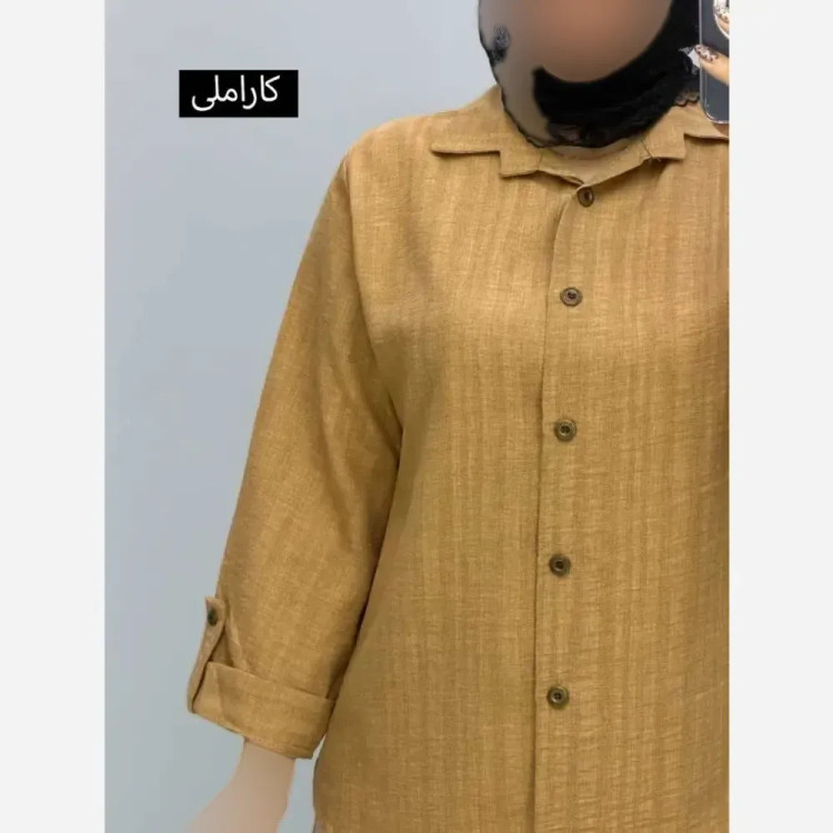 شومیز زنانه مدل هلن جنس شانتون صوفیا فری سایز 38 تا 48