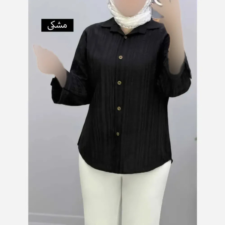شومیز زنانه مدل هلن جنس شانتون صوفیا فری سایز 38 تا 48