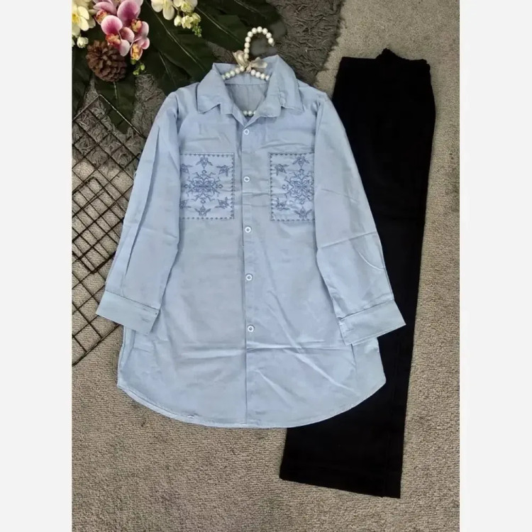 تونیک مانتویی مدل کاکوتی جنس لنین آنزیم شده درجه یک فری سایز 38 تا 46