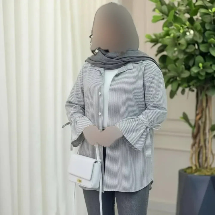 شومیز زنانه نخی خنک تابستانه مدل شیما فری سایز 36 تا 46