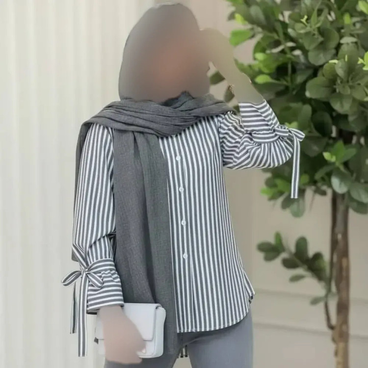 شومیز زنانه نخی خنک تابستانه مدل شیما فری سایز 36 تا 46