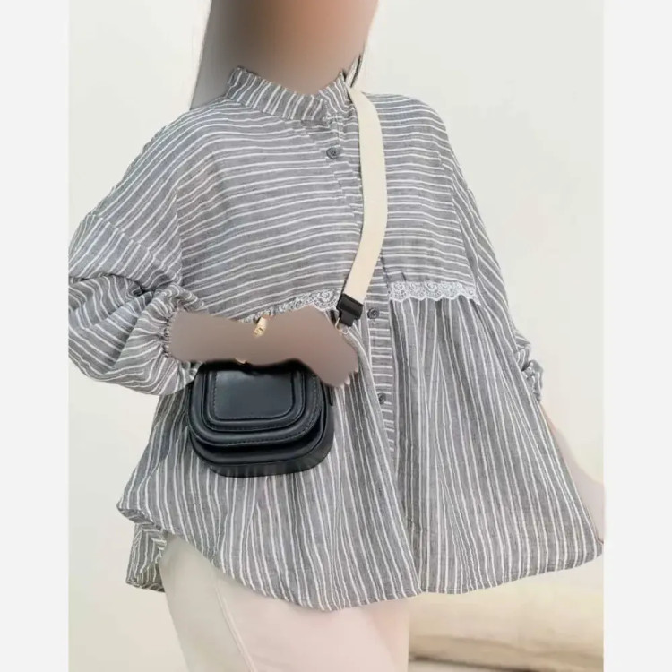 شومیز زنانه مدل آزاده جنس نخی تایوانی فری سایز 36 تا 46
