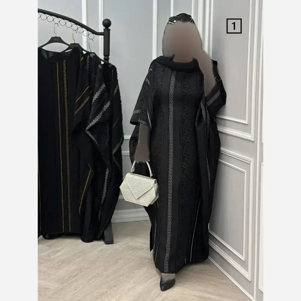 عبای زنانه مدل ژاله جنس ژاکارد درجه یک فری سایز