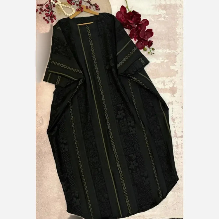 عبای زنانه مدل ژاله جنس ژاکارد درجه یک فری سایز