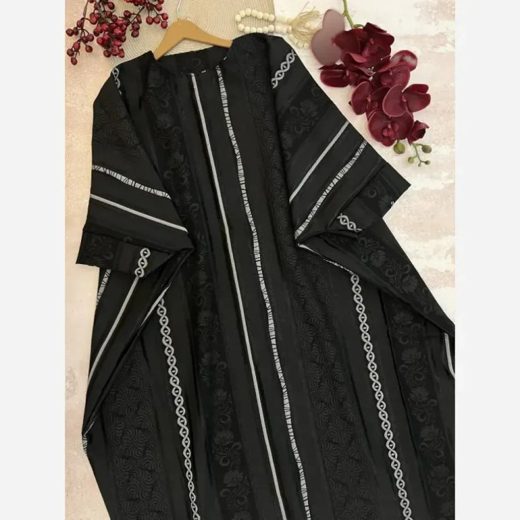 عبای زنانه مدل ژاله جنس ژاکارد درجه یک فری سایز