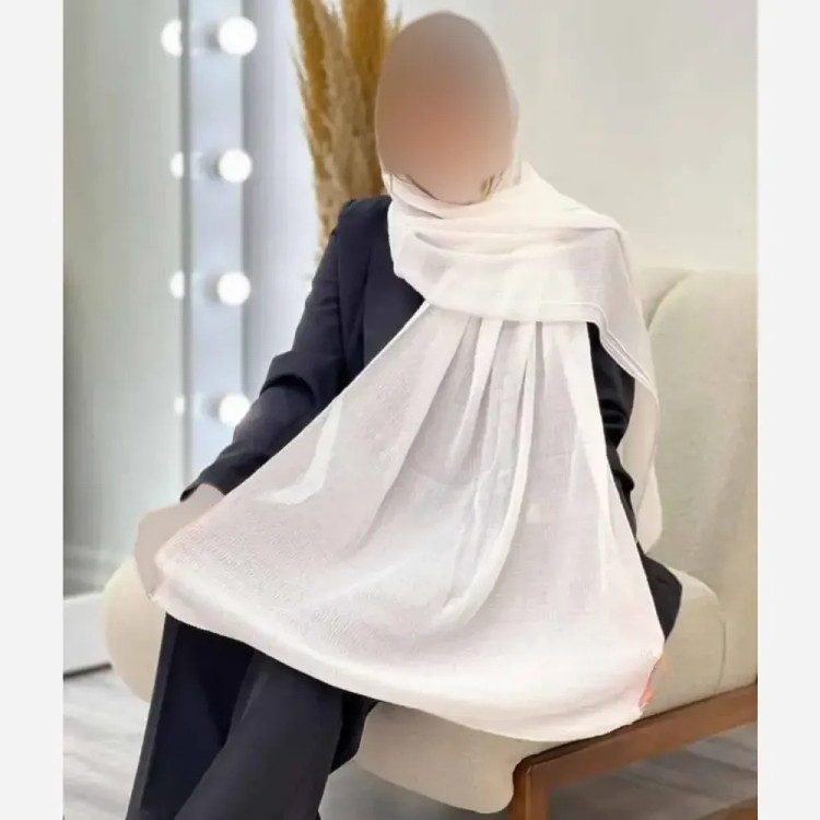 شال پلیسه لمه دوزی قواره بزرگ 75 در 175 سانتی متر