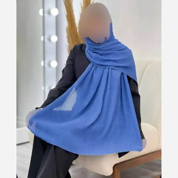 شال پلیسه لمه دوزی قواره بزرگ 75 در 175 سانتی متر