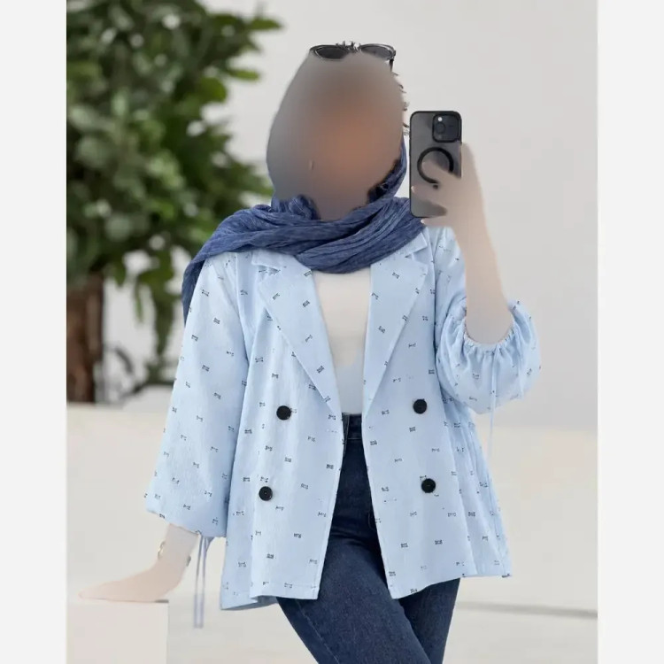 کت پانچ زنانه مدل ینزی فری سایز تا 48 رنگبندی متنوع