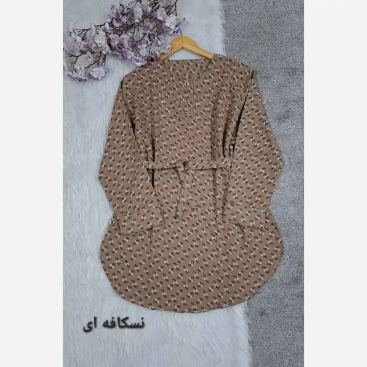 شومیز مانتو یقه گرد زنانه جنس لاریس در 5 رنگ متنوع