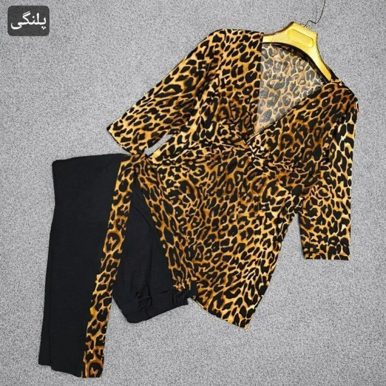 ست تونیک و شلوار زنانه آسنات جنس ویسکوز الیزه فول کش فری سایز 36 تا 52