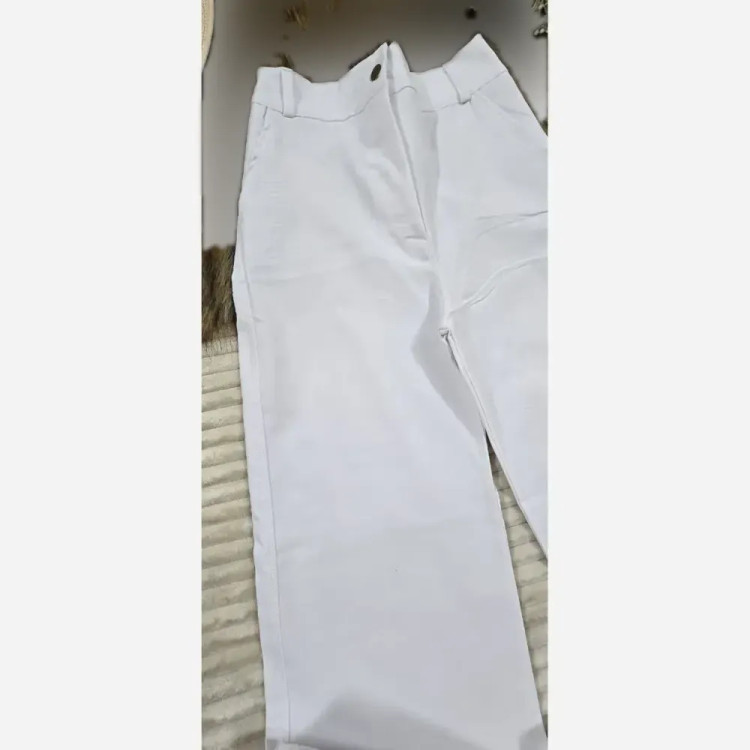 شلوار کتان بگ زنانه جنس کتان کش اعلا پشت کمر کش در 4 رنگ متنوع سایز L تا 3XL