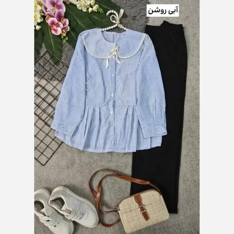 شومیز زنانه یقه BB نخی خارجی فری سایز 36 تا 46