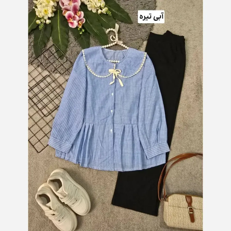 شومیز زنانه یقه BB نخی خارجی فری سایز 36 تا 46