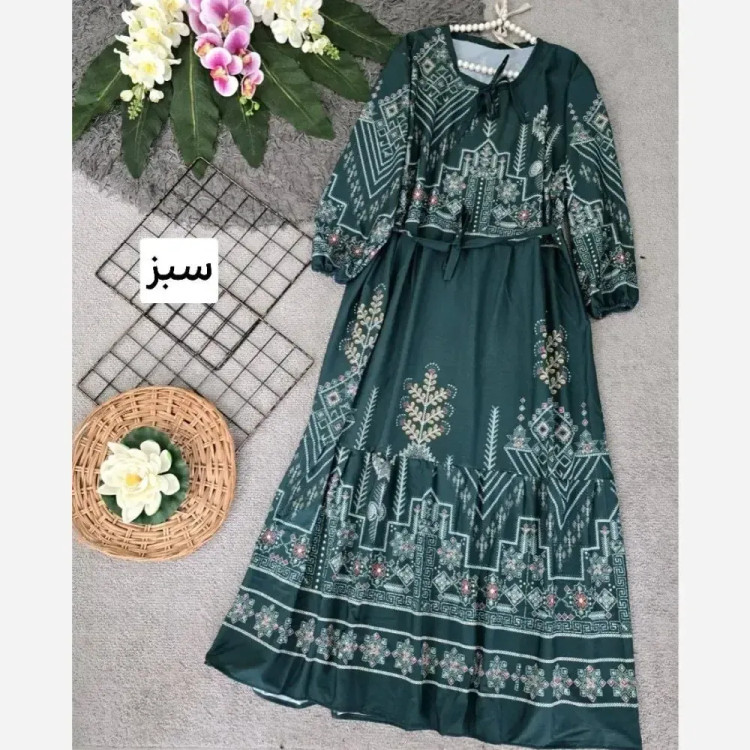پیراهن ساحلی زنانه مدل کایرو جنس بوگاتی فری سایز 36 تا 46