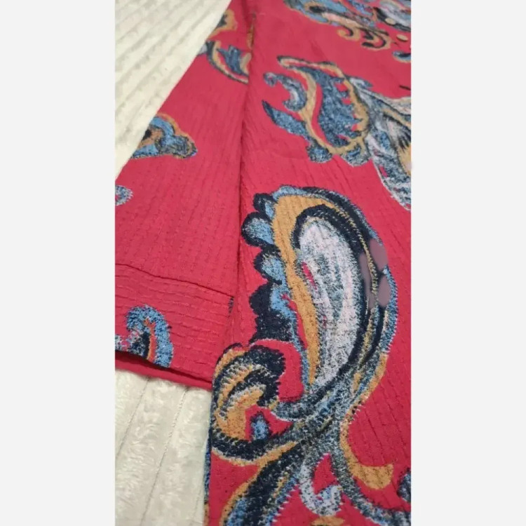 شومیز مانتویی سنتی دکمه چوبی جنس ینزی پنبه درجه یک فری سایز