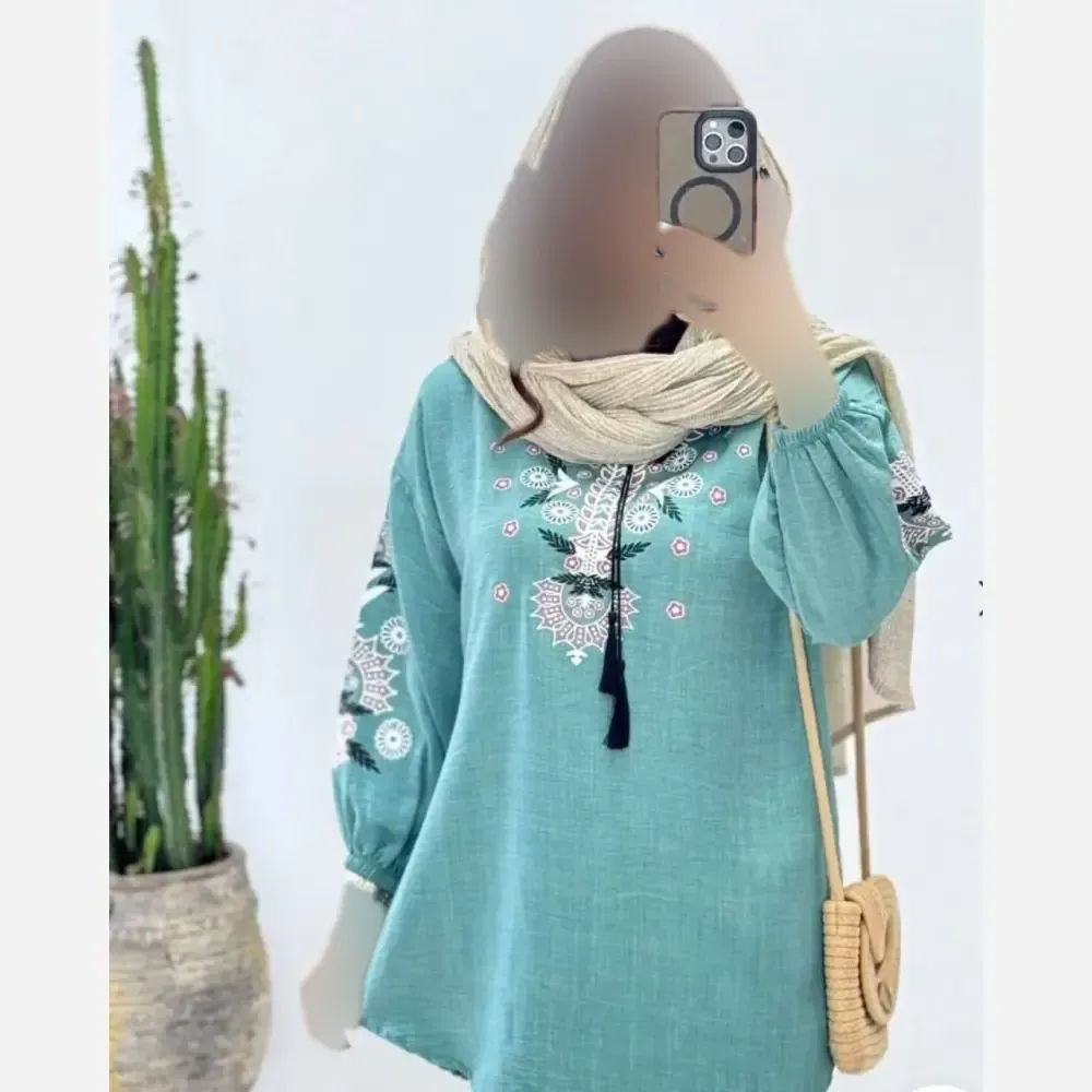 تونیک زنانه مدل مارال جنس شانتون درجه یک سایز 38 تا 50