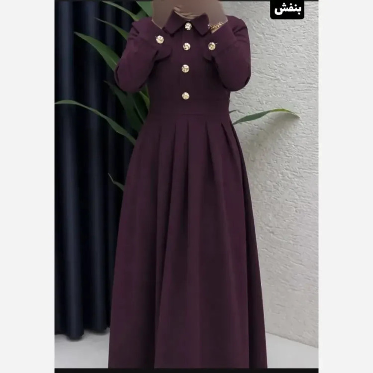 پیراهن بلند زنانه مدل ساره جنس الیزه درجه یک فری سایز تا 46