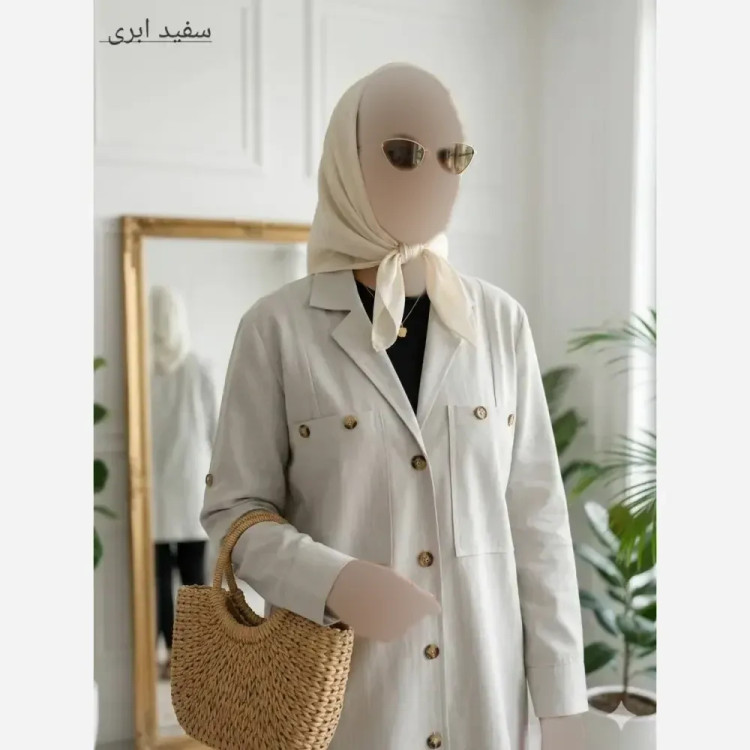 شومیز زنانه مدل آریسا جنس لینن درجه یک سایز 38 تا 50
