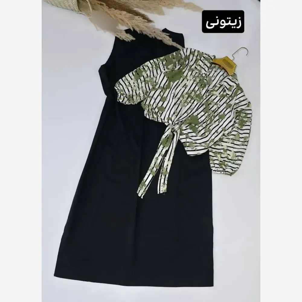 مینی اسکارف گیپور دور دانتل مشکی سایز 65 در 65