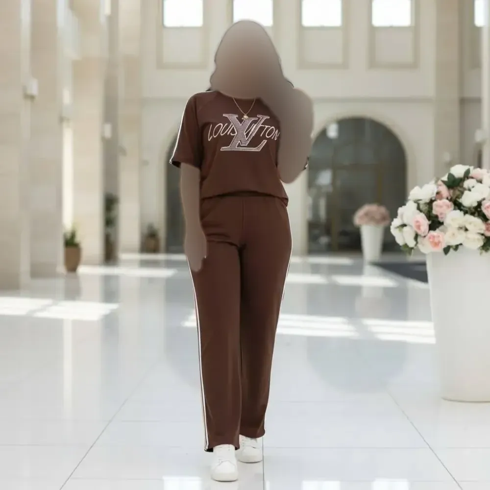 ست زنانه مدل LV جنس گلکسی پنبه فری سایز
