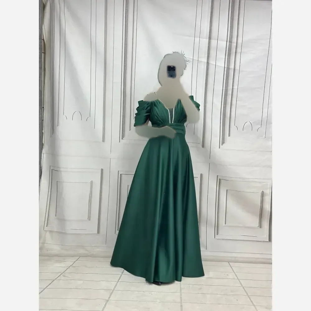 پیراهن زنانه مدل الیزابت جنس ساتن امریکایی قد 150