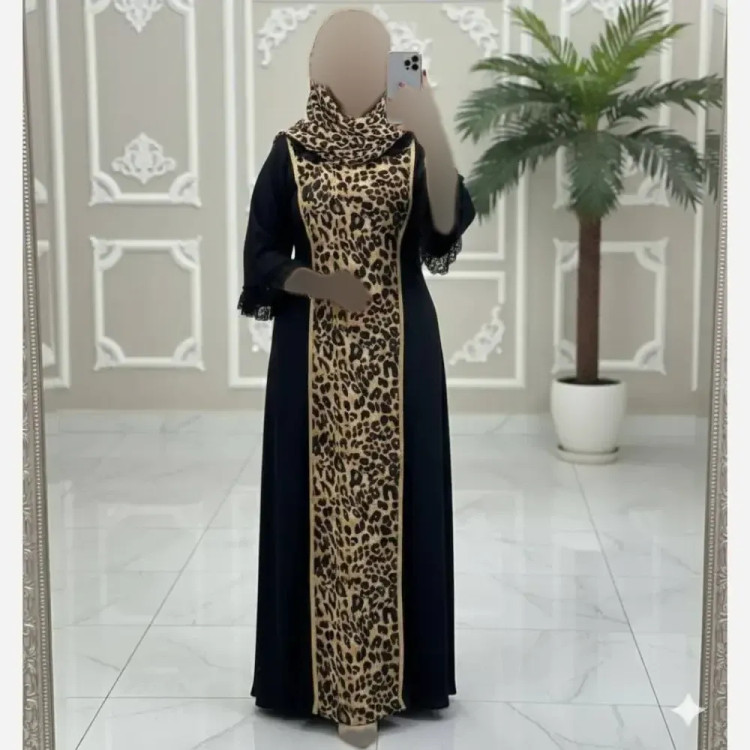 پیراهن ماکسی زنانه مدل مبینا جنس الیزه درجه یک فری سایز رنگ مشکی
